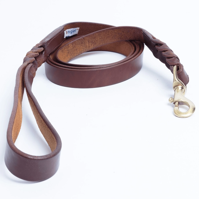 Leather Braided Leash By Angel™