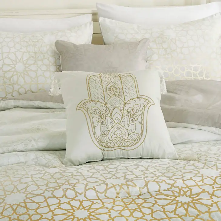 Royal Gold Jacquard Comforter - 6 Piece Set