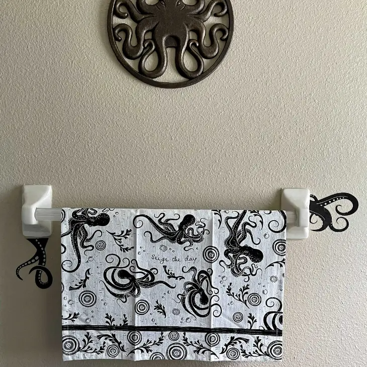 Cast Iron Wall Decoration Bronze Finish - Octopus