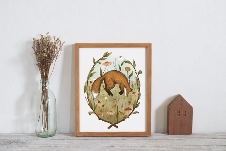 Art Print - Fox Hop