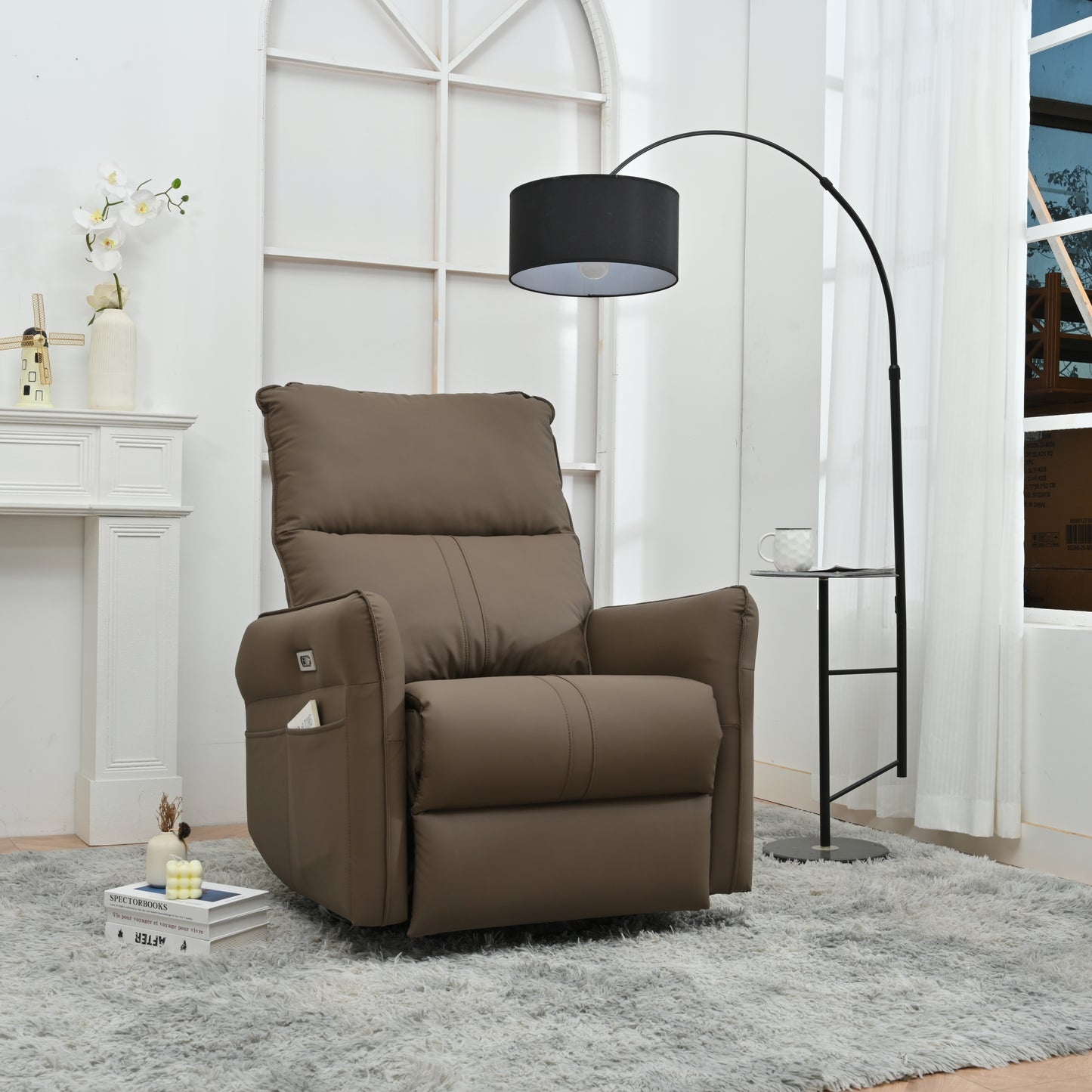 OmniGlide 270° LuxeRecline - Power Swivel & Glider with USB