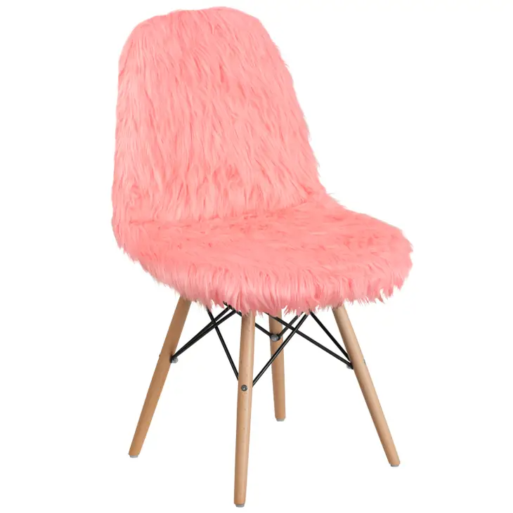 Shaggy Dog Hermosa Pink Accent Chair - Dorm Chair