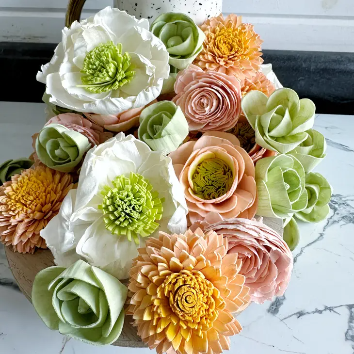 Sweet Tea - Dyed Sola Wood Flower Assortment