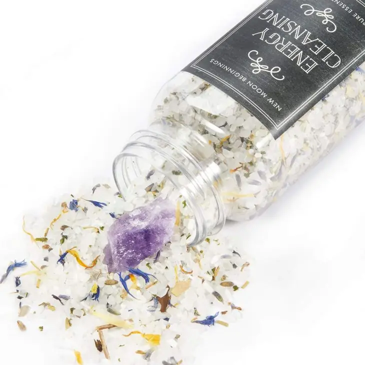 Energy Cleansing Crystal & Herb Bath Salt Soak