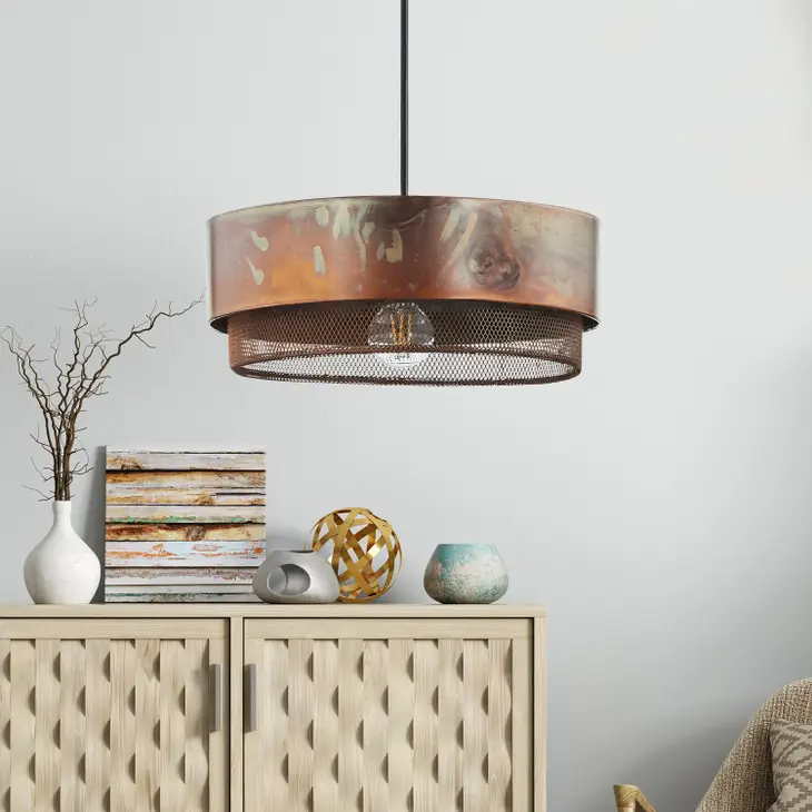 12"W Melinda Copper Pendant Light ( 8 available)