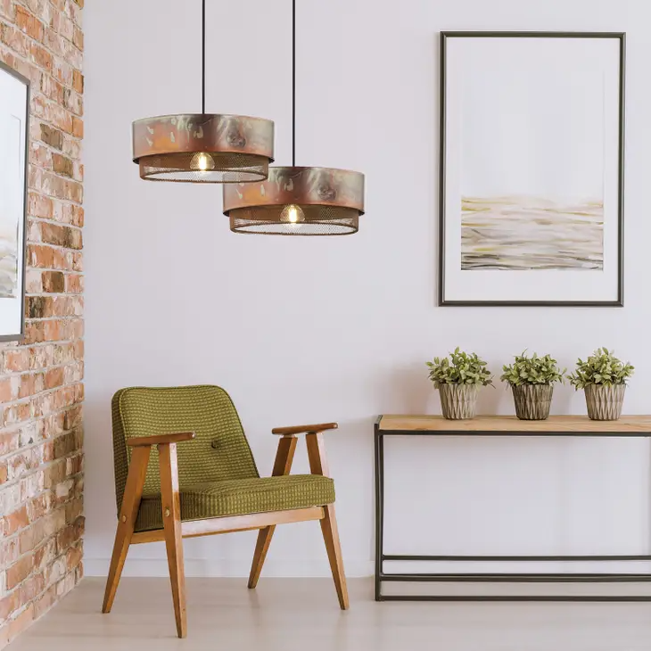 12"W Melinda Copper Pendant Light ( 8 available)
