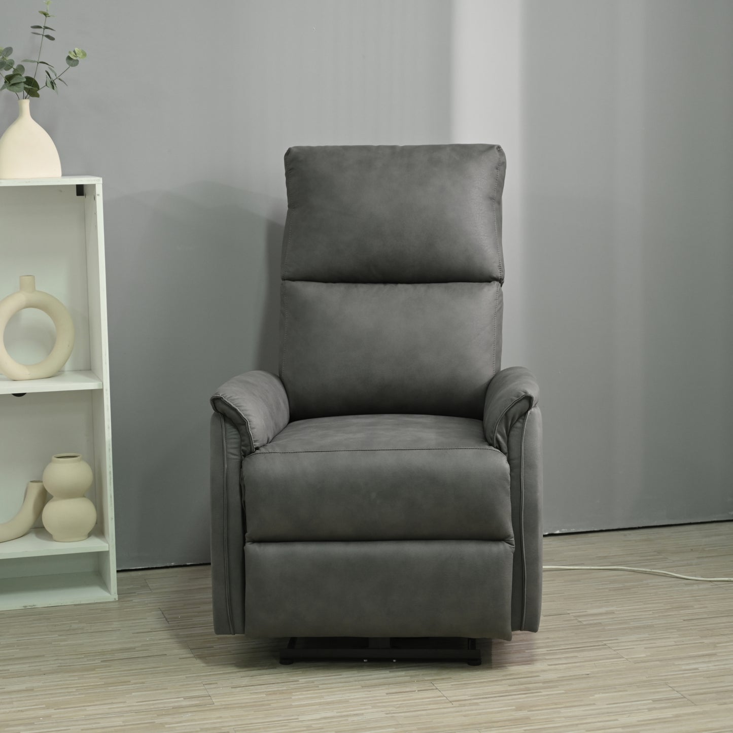 CompactLux Streamline: Space-Saver Power Recliner with USB