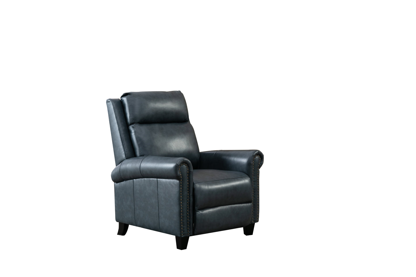 33.5inch Wide Genuine Leather Manual Ergonomic Recliner