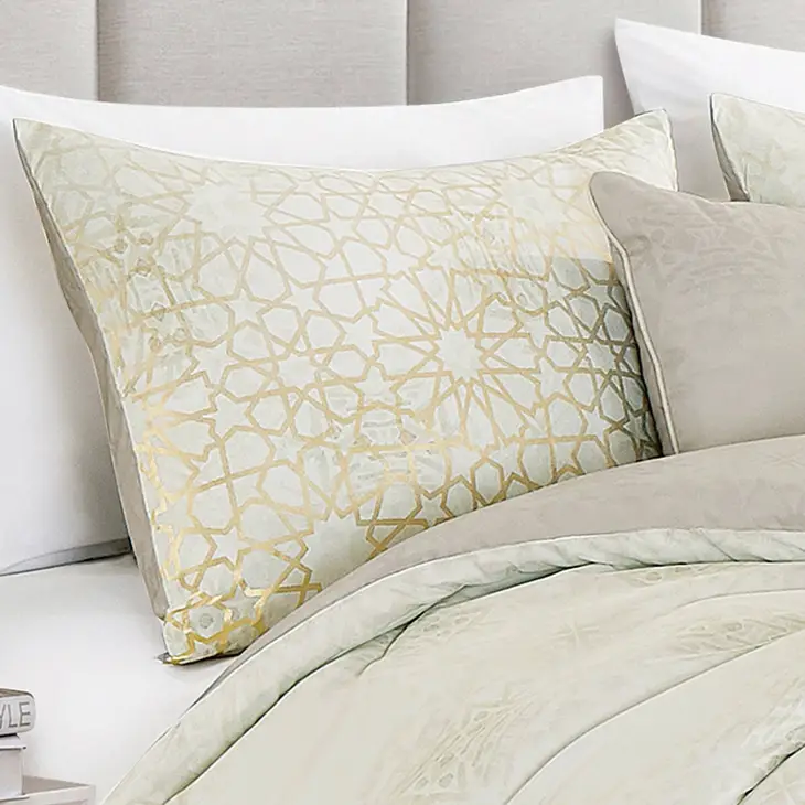 Royal Gold Jacquard Comforter - 6 Piece Set