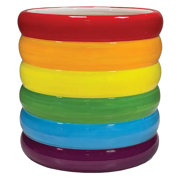 Stacked Rainbow Planter