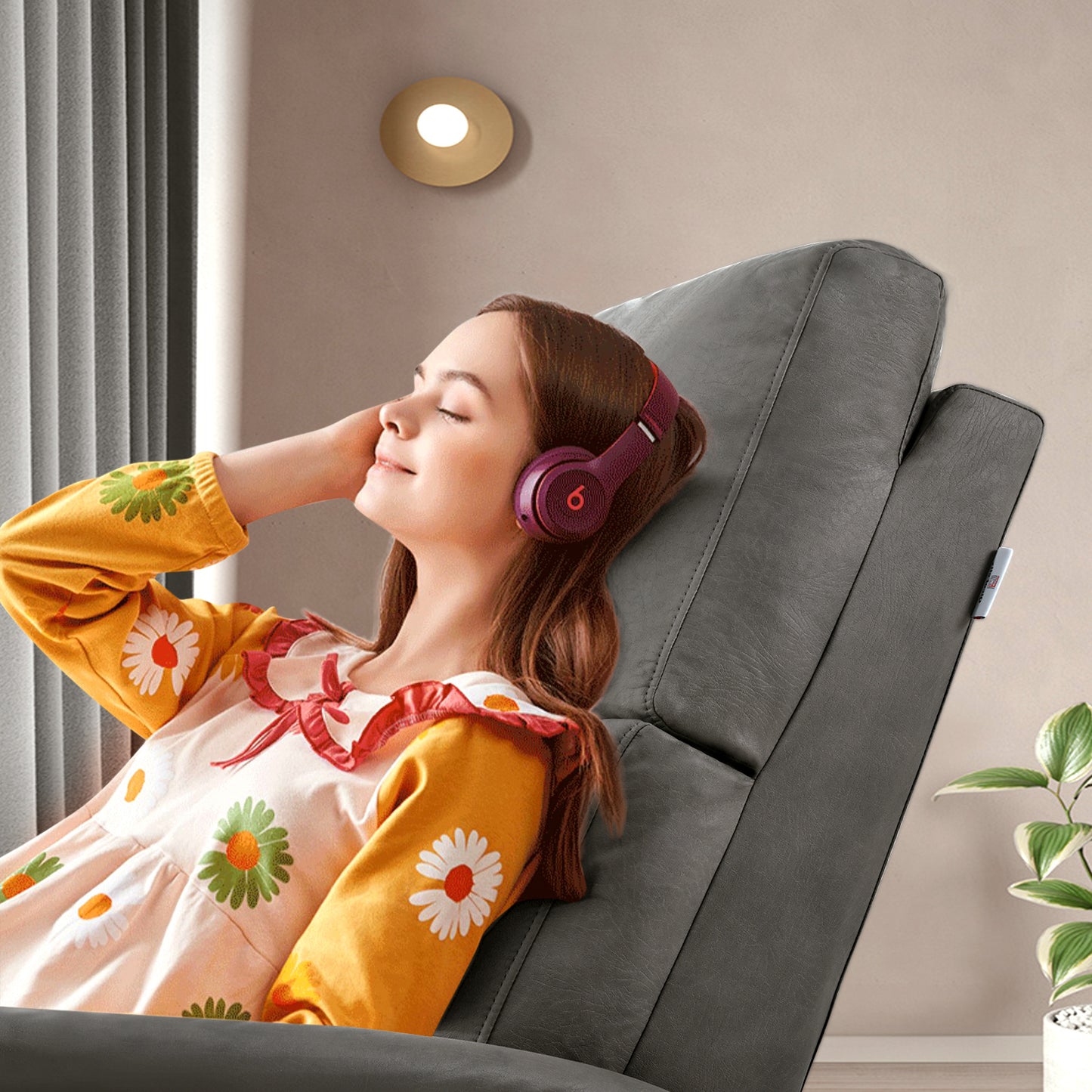CompactLux Streamline: Space-Saver Power Recliner with USB