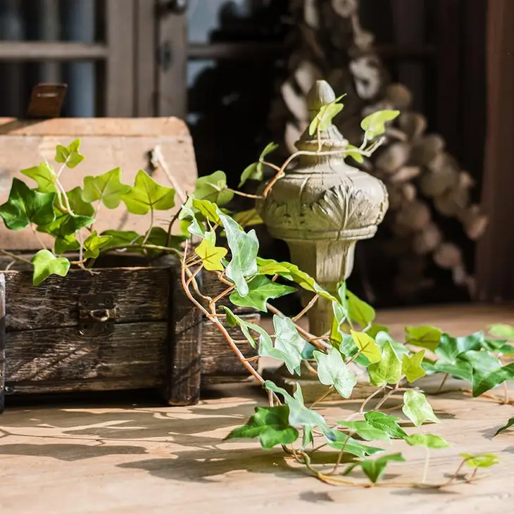 Faux Ivy Leaf Hanging Bush