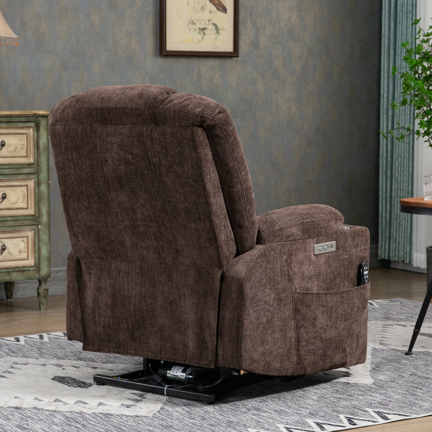 EMON'S Large Power Lift Recliner Chair with Massage and Heat