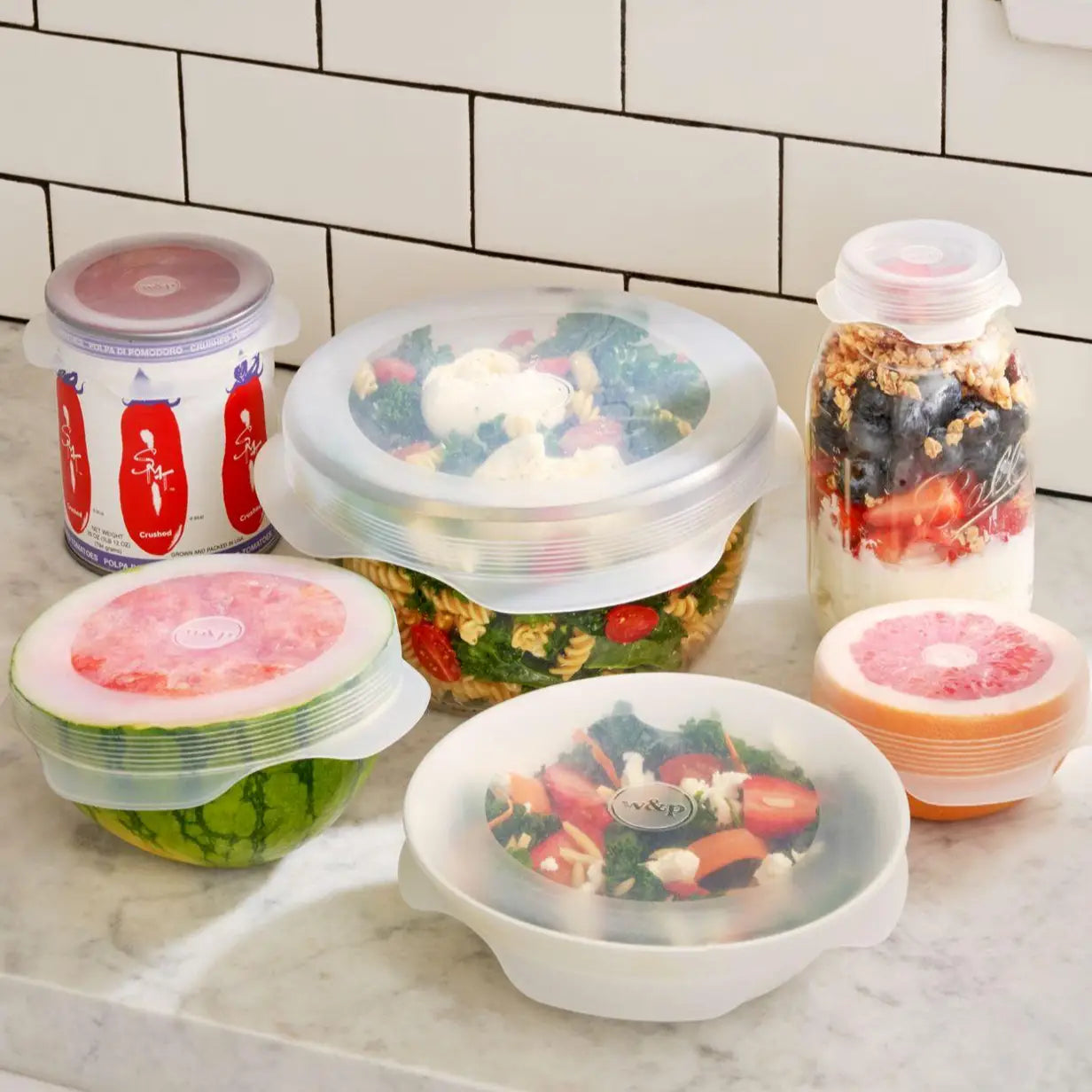 Reusable Silicone Stretch Lids - Set of 6 Assorted Sizes