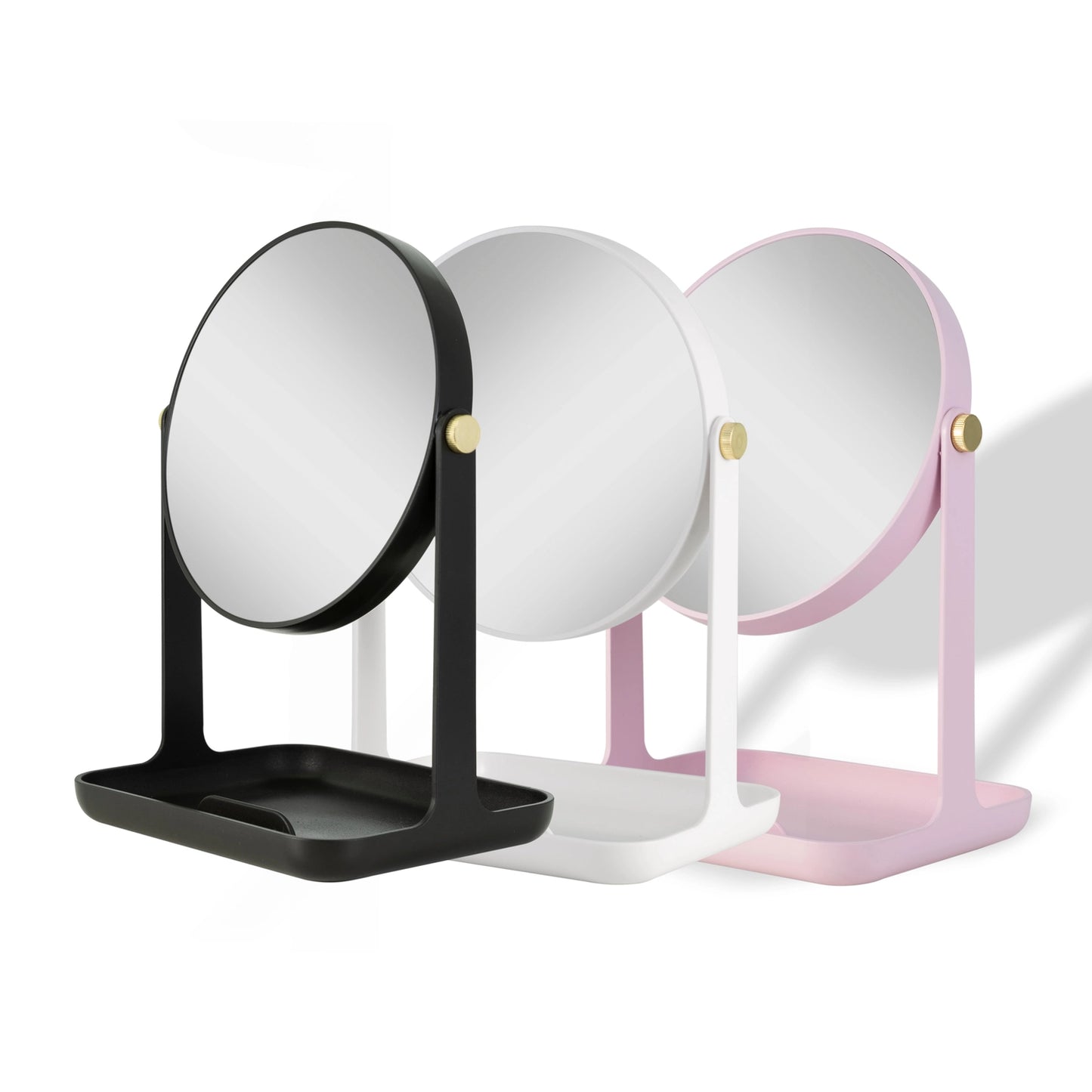 Back-To-School Makeup Mirror with Accessory Tray & Phone Holder