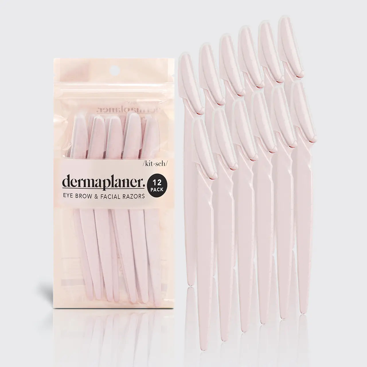 Eco-Friendly Dermaplaner 12 Pack- Blush