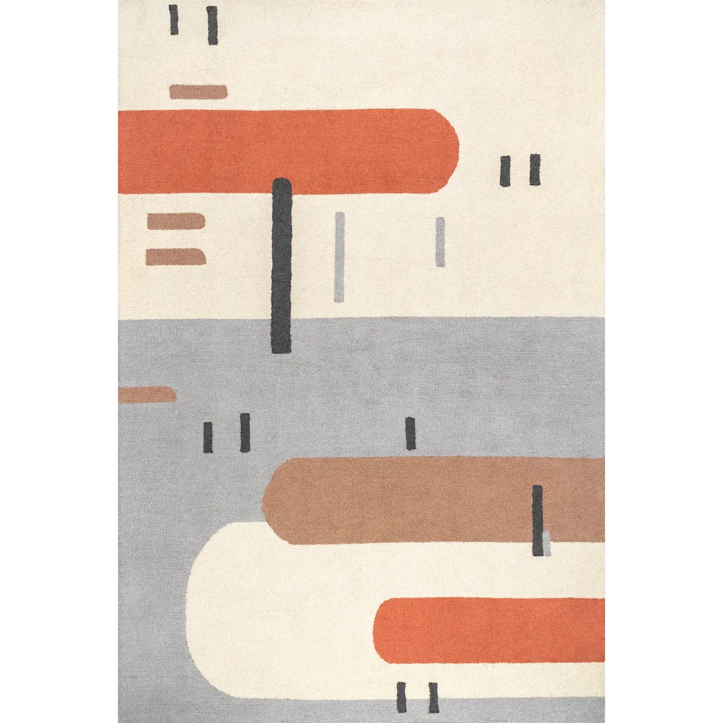 Cori Wool Abstract Contemporary Area Rug