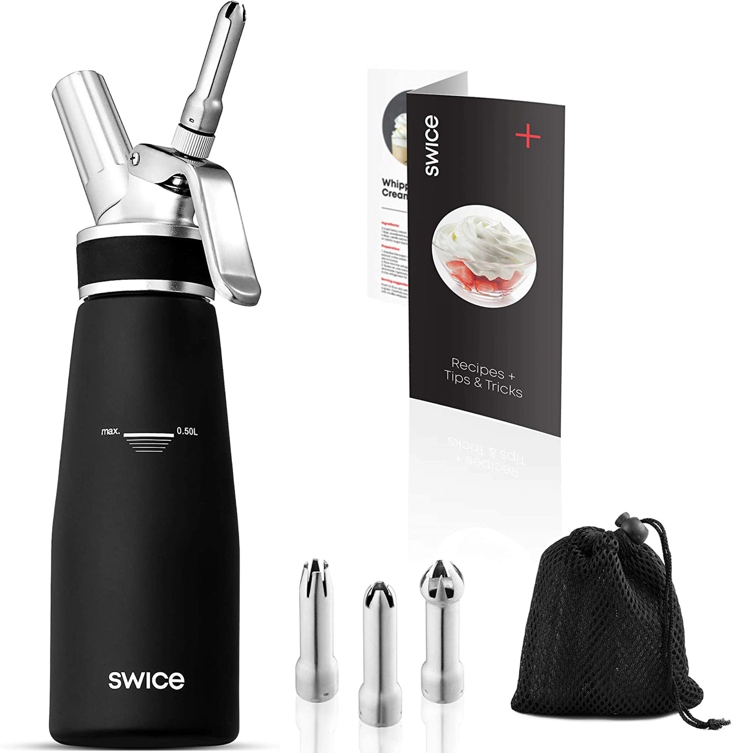Whipped Cream Dispenser with Recipe Booklet