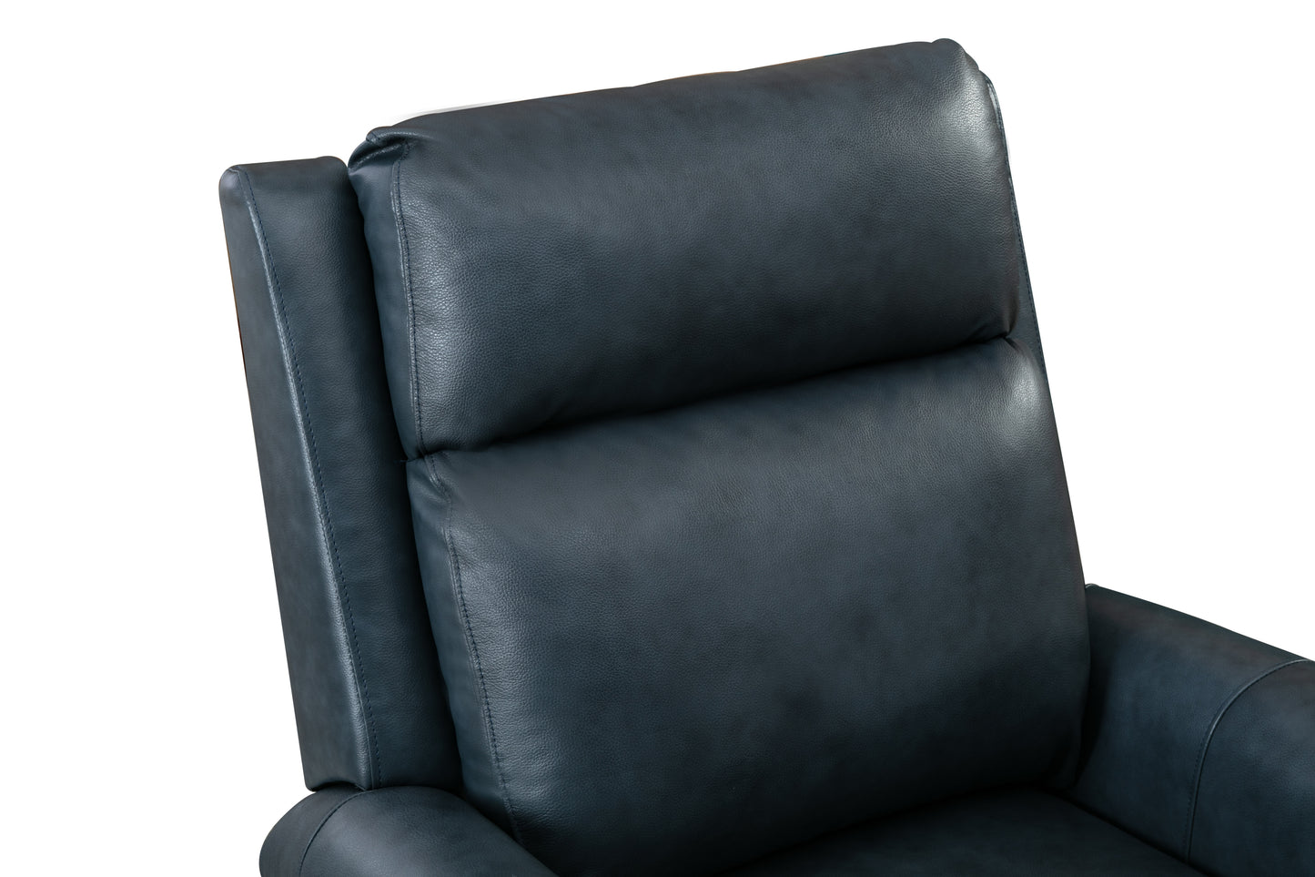 33.5inch Wide Genuine Leather Manual Ergonomic Recliner