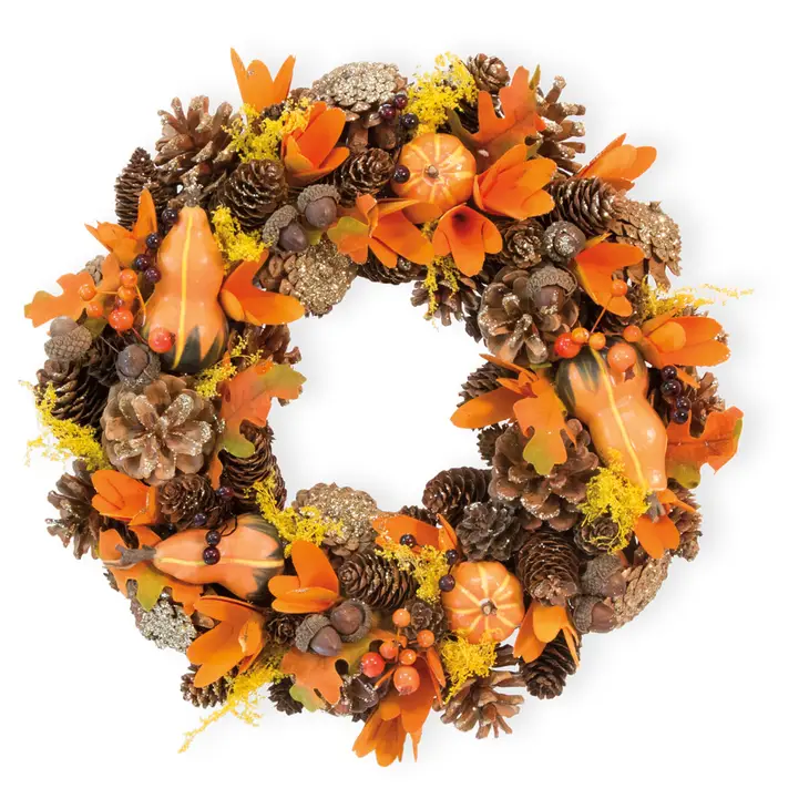 11" Sparkle Gourds & Berries Fall Wreath