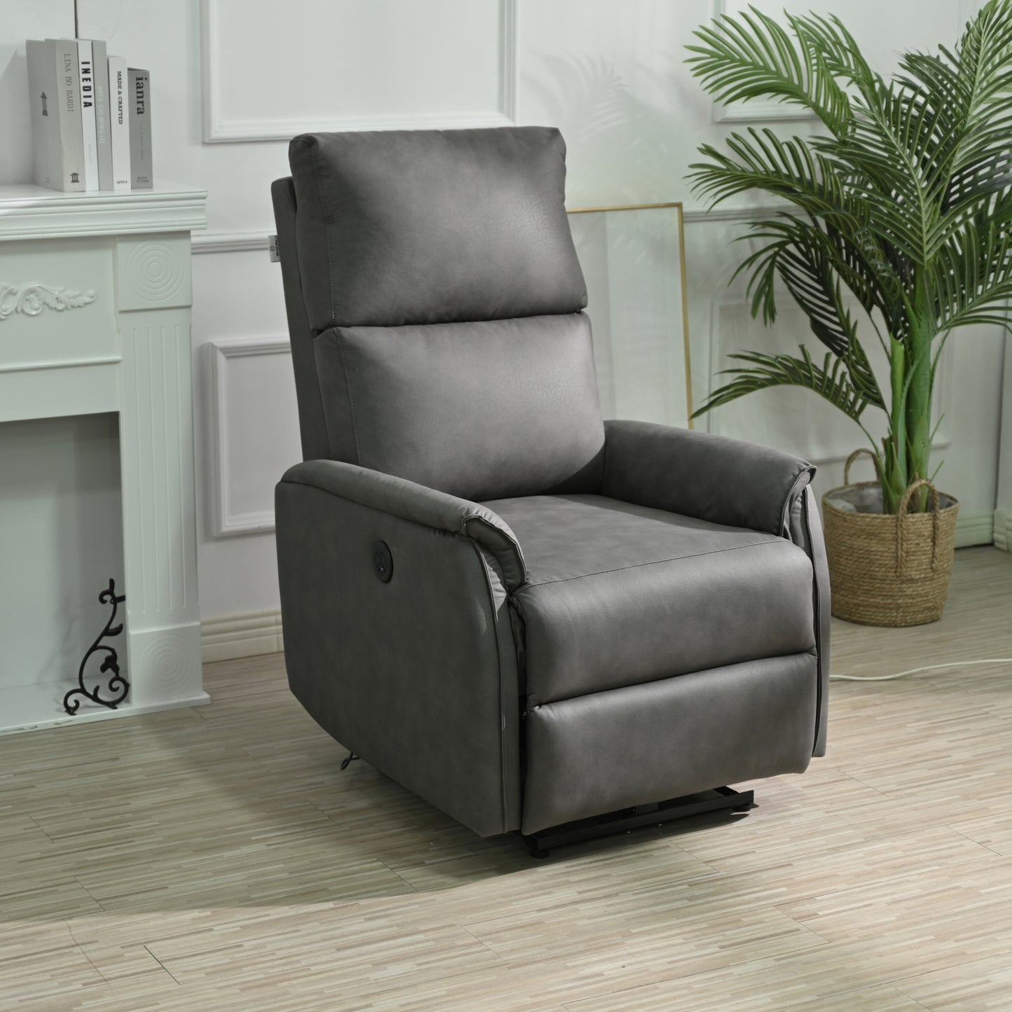 CompactLux Streamline: Space-Saver Power Recliner with USB