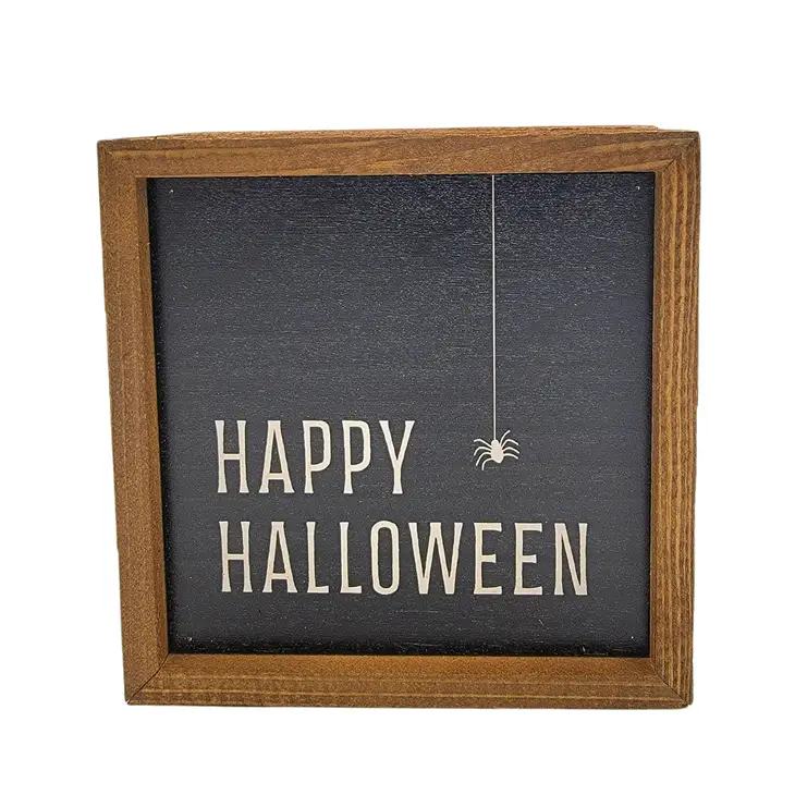 6x6 Happy Halloween Spider - Fall Decor