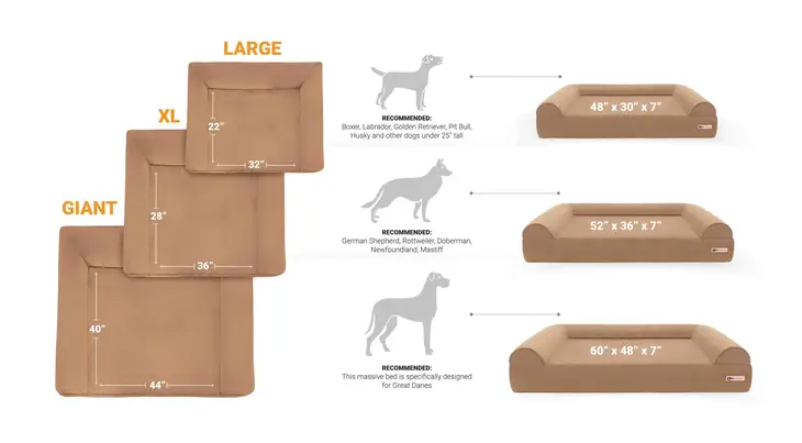 THE BIG BARKER 7" Orthopedic Dog Bed - Sofa