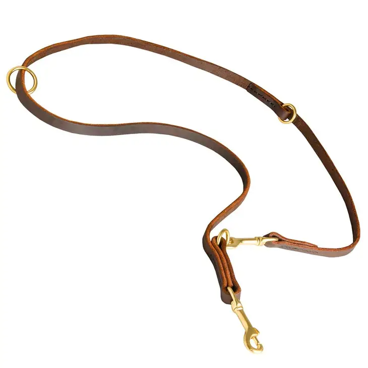 Multipurpose Leather Dog Leash