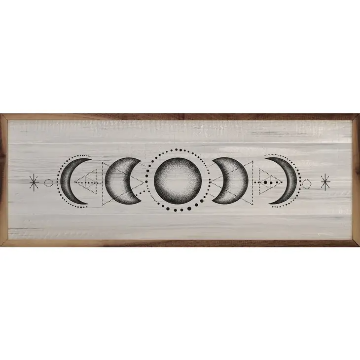 Boho Moon Phase White
