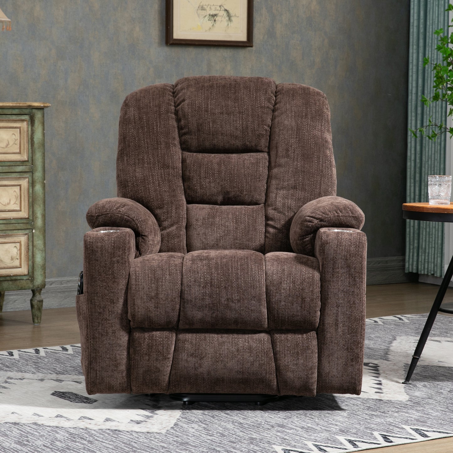 EMON'S Large Power Lift Recliner Chair with Massage and Heat