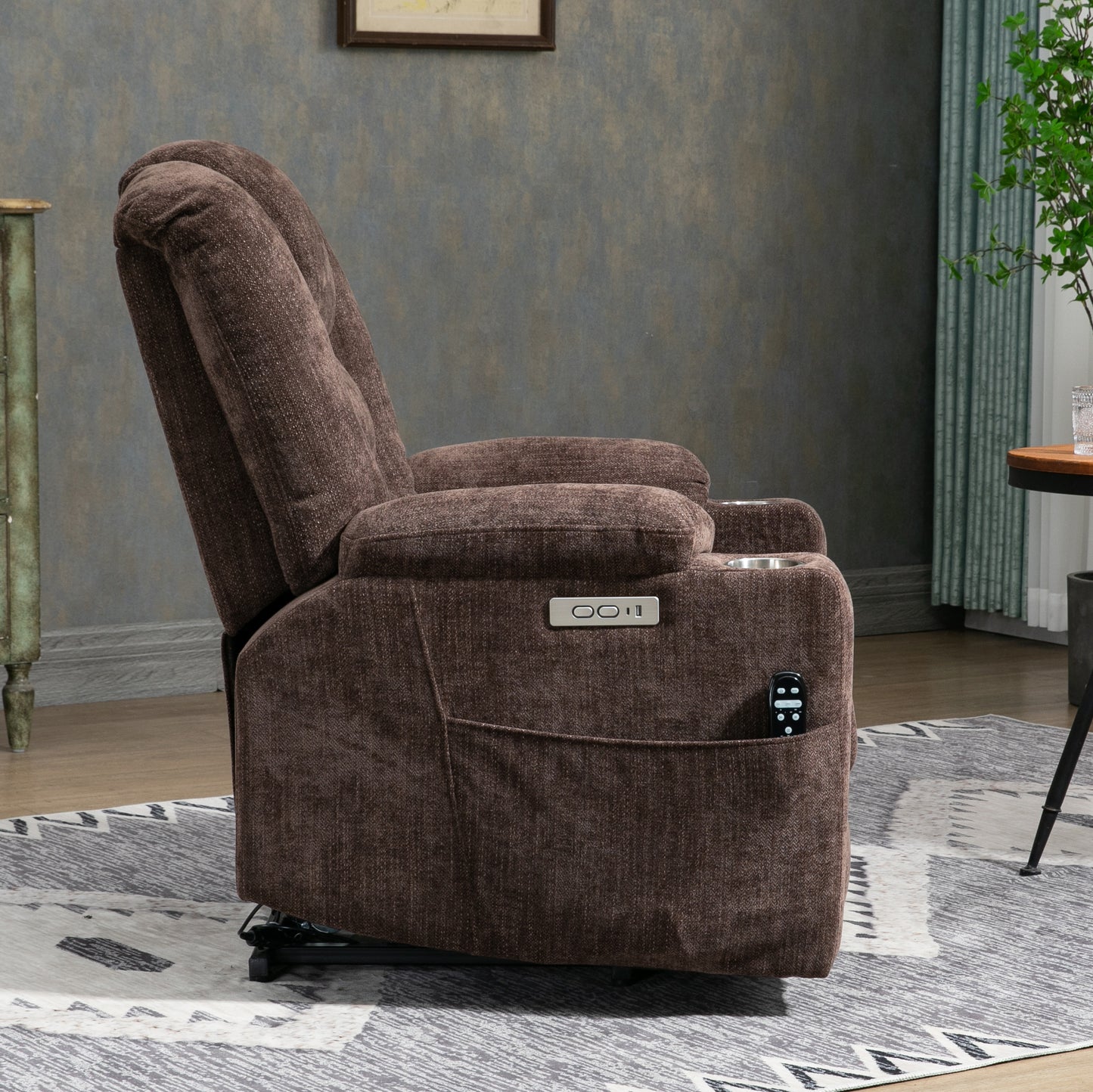 EMON'S Large Power Lift Recliner Chair with Massage and Heat