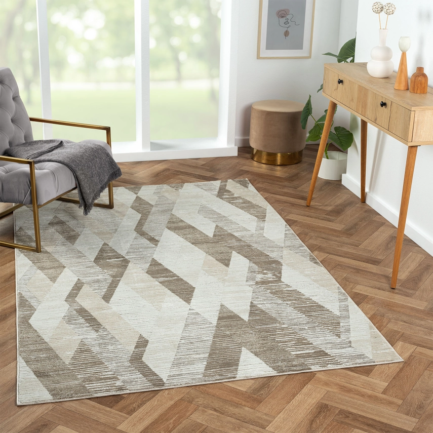 Beacon Transitional Geometric Diamond Indoor Area Rug, Gray