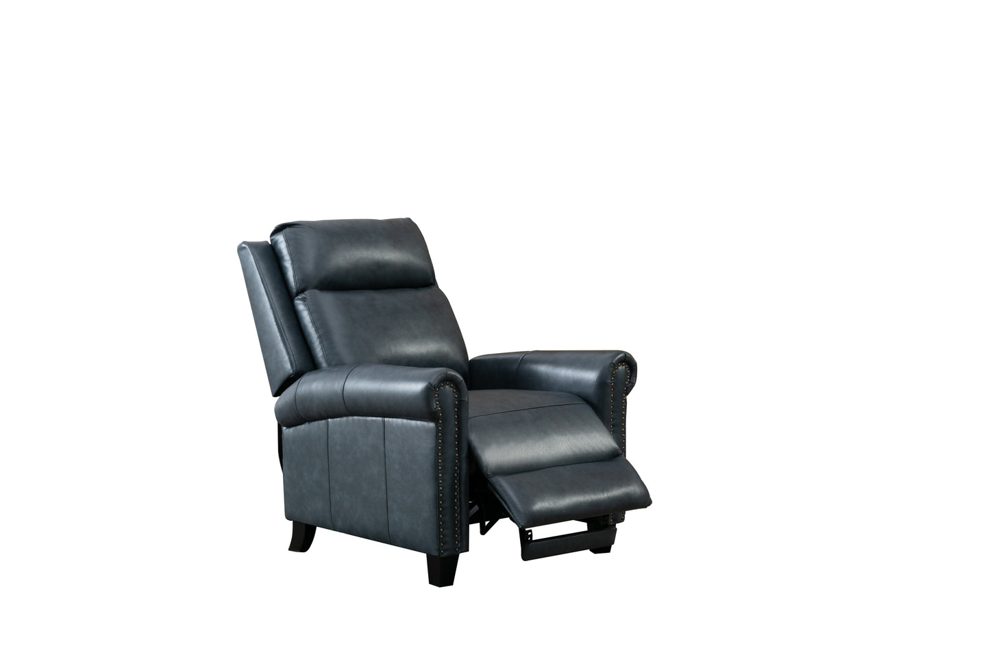 33.5inch Wide Genuine Leather Manual Ergonomic Recliner