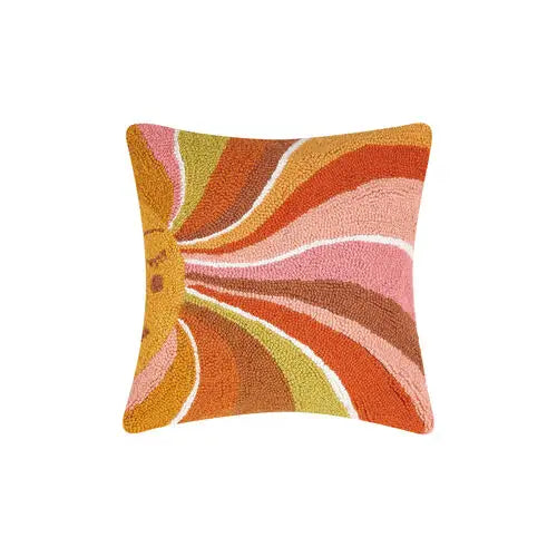 Retro Ochre Sunshine Hook Pillow
