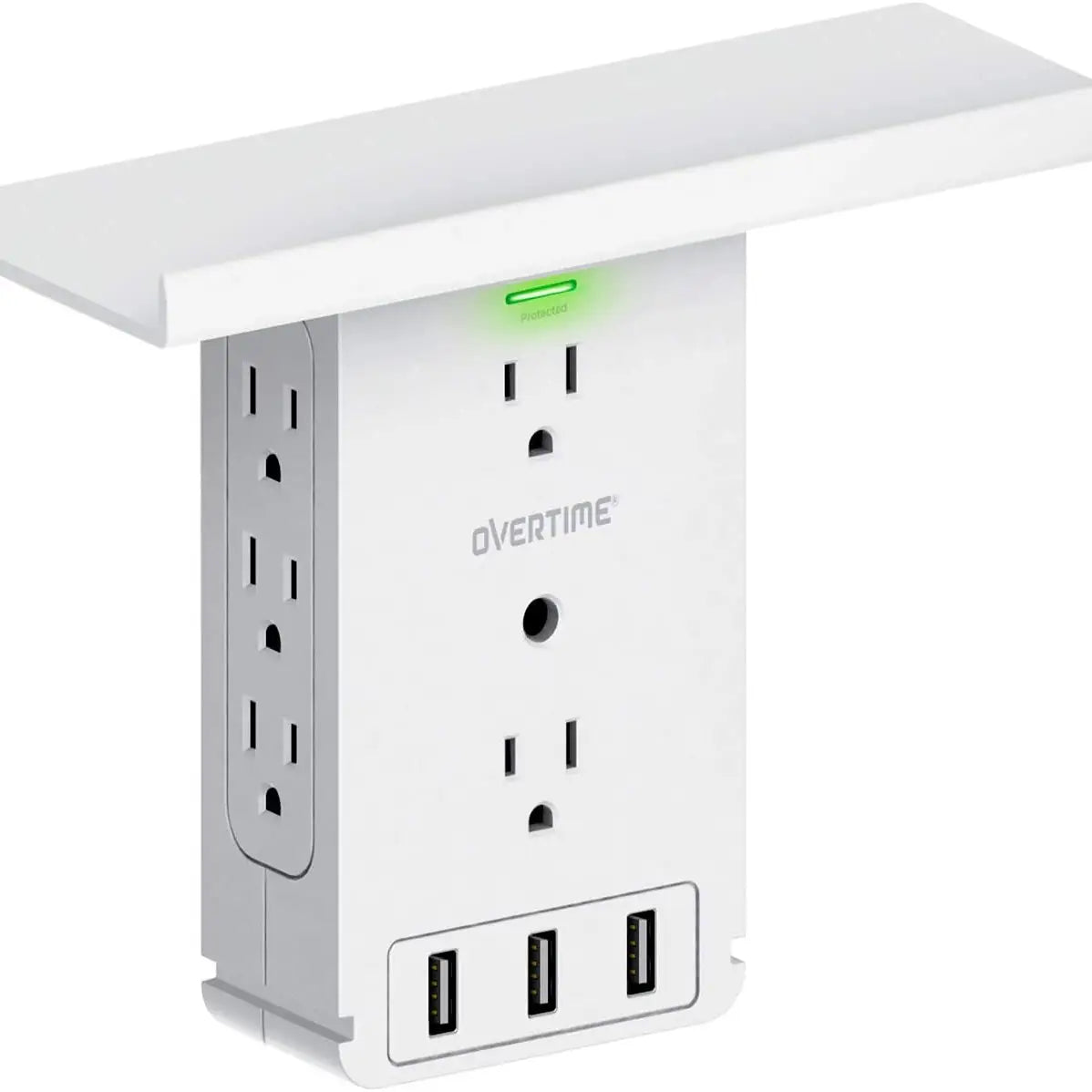 Outlet Shelf 11-Port Wall Charger and Surge Protector