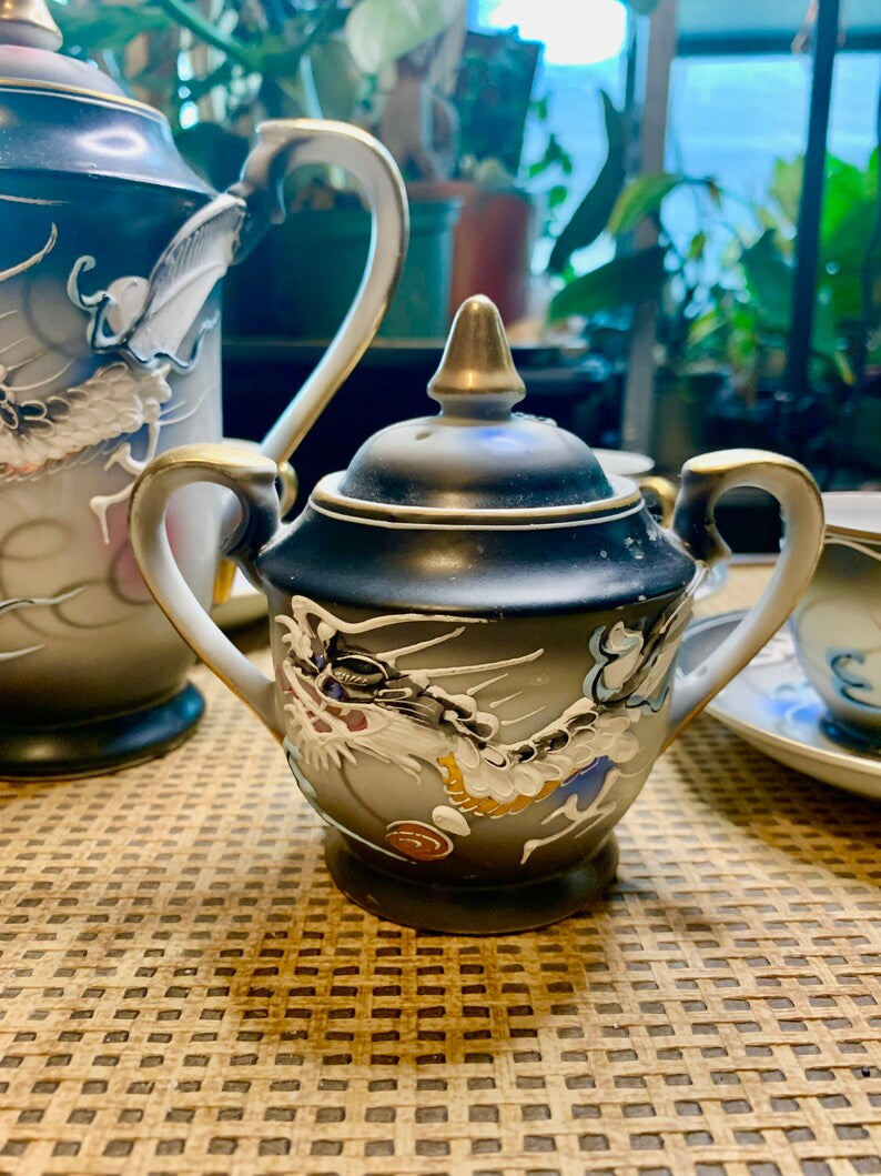 Dragonware Vintage Tea Set - Japanese Dragon Tea Set