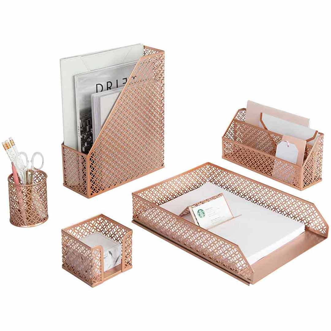 Fontvieille 5 Piece Desk Organizer Set