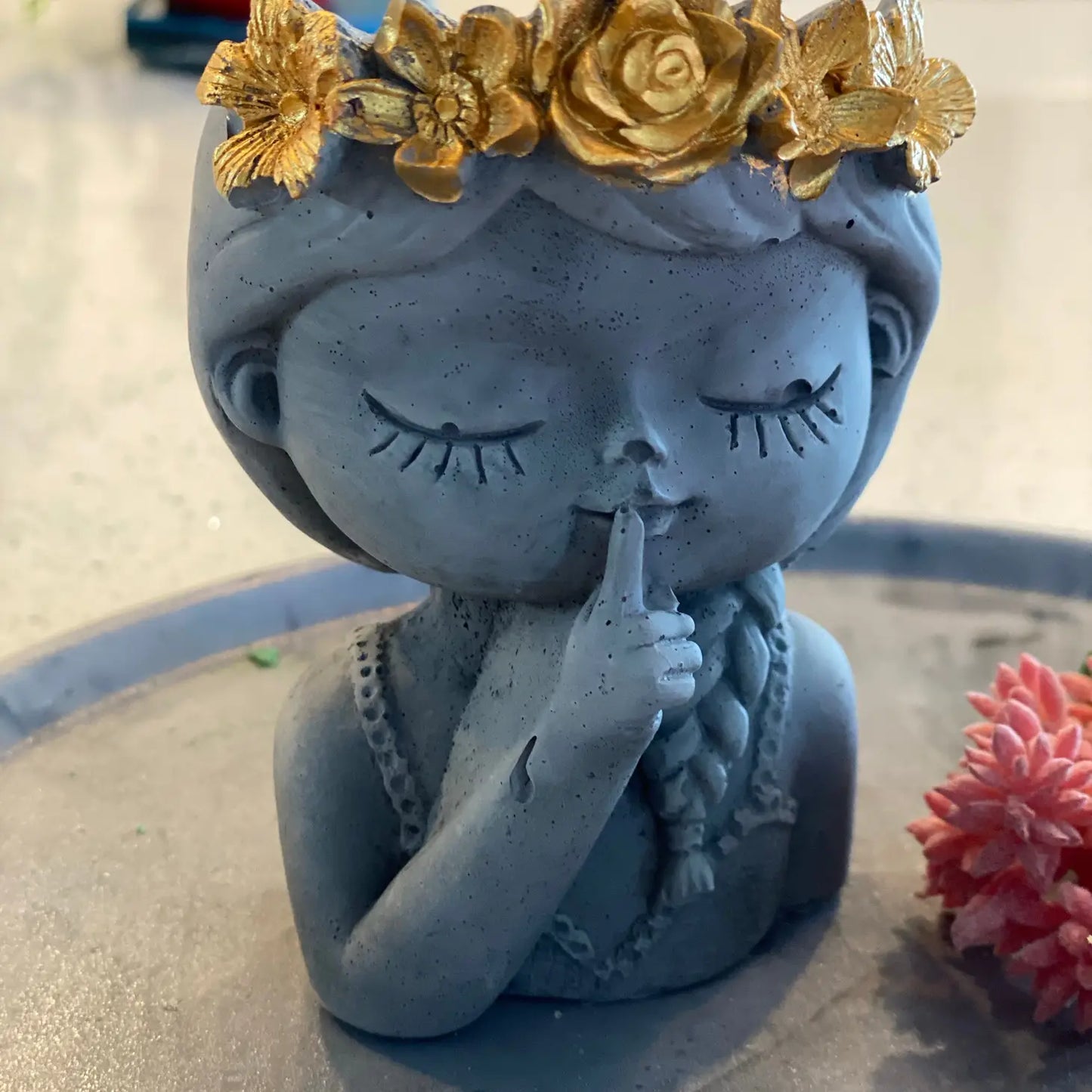 The Secret Keeper Planter-Grey