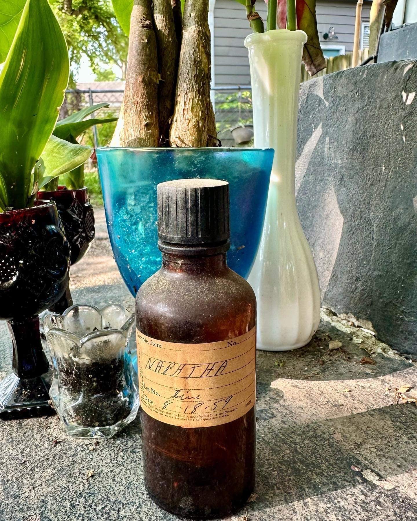 Medical Curiosity: Vintage Naptha Bottle