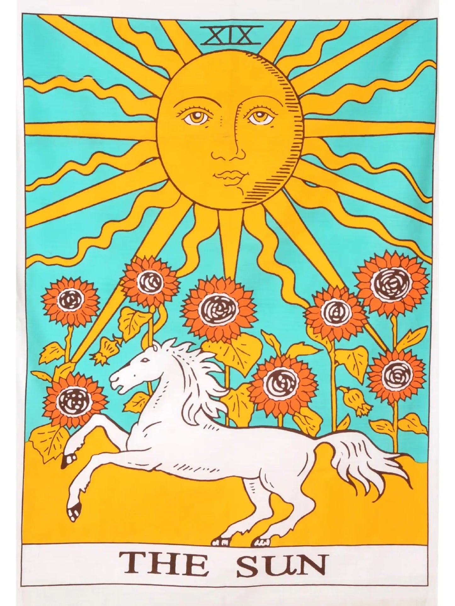 The Sun Horse Tapestry Wall Hanging Decor Medieval Europe