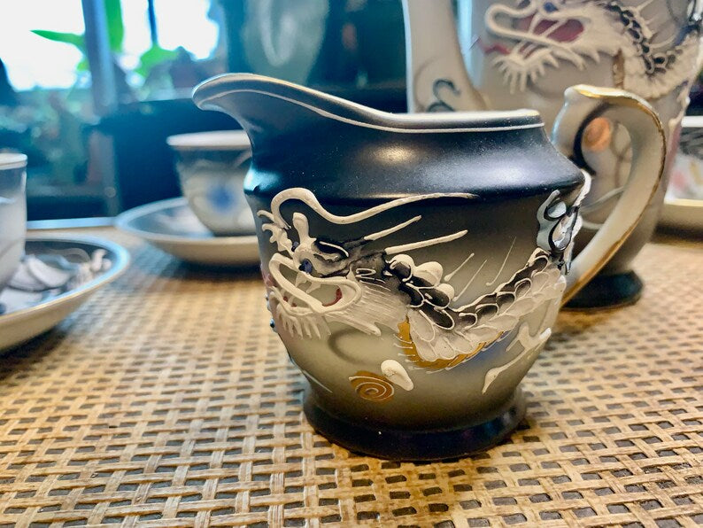 Dragonware Vintage Tea Set - Japanese Dragon Tea Set