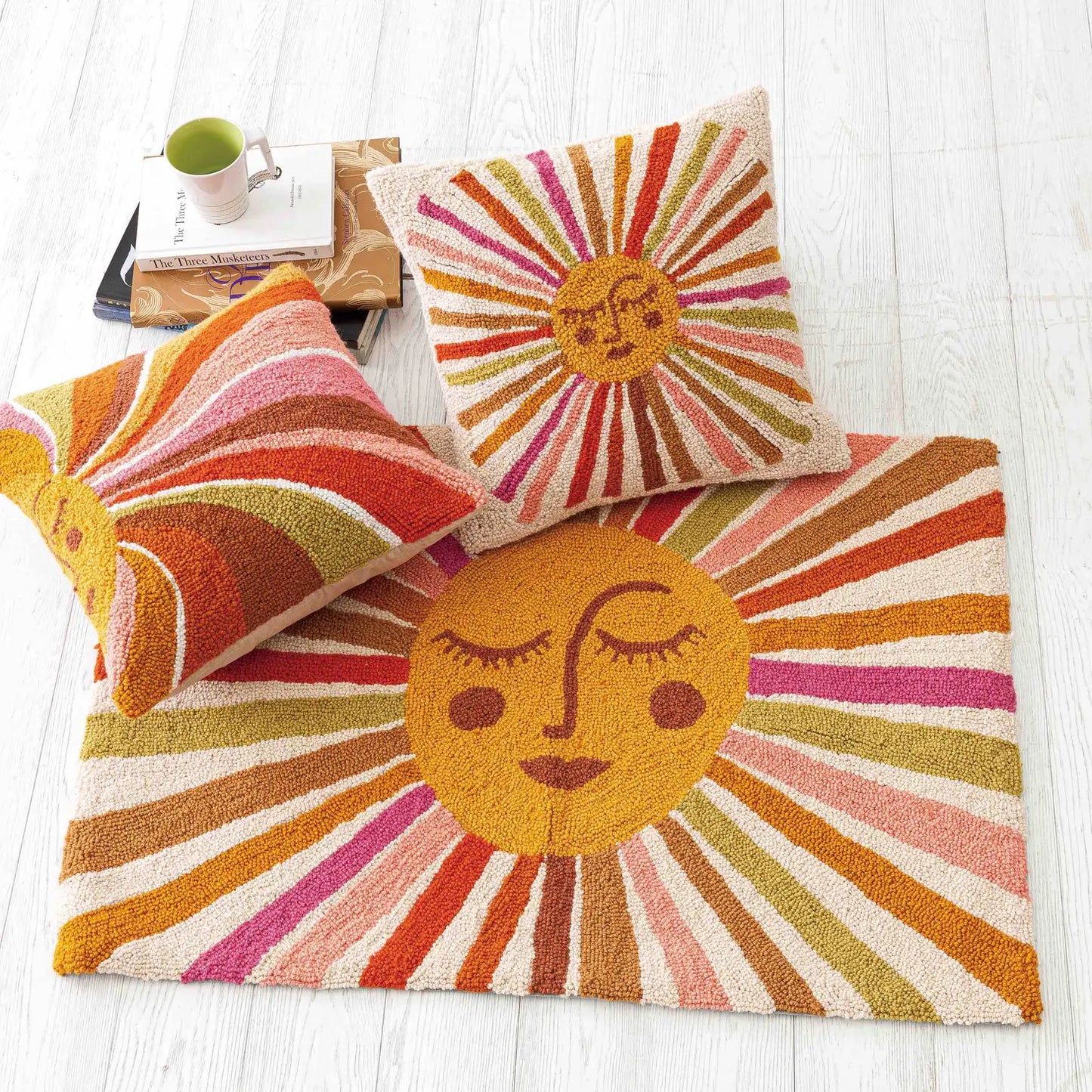 Retro Sunshine Hook Rug