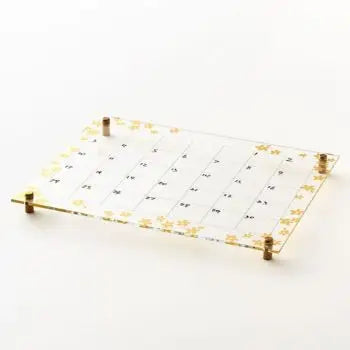 Gold Floral Dry Erase