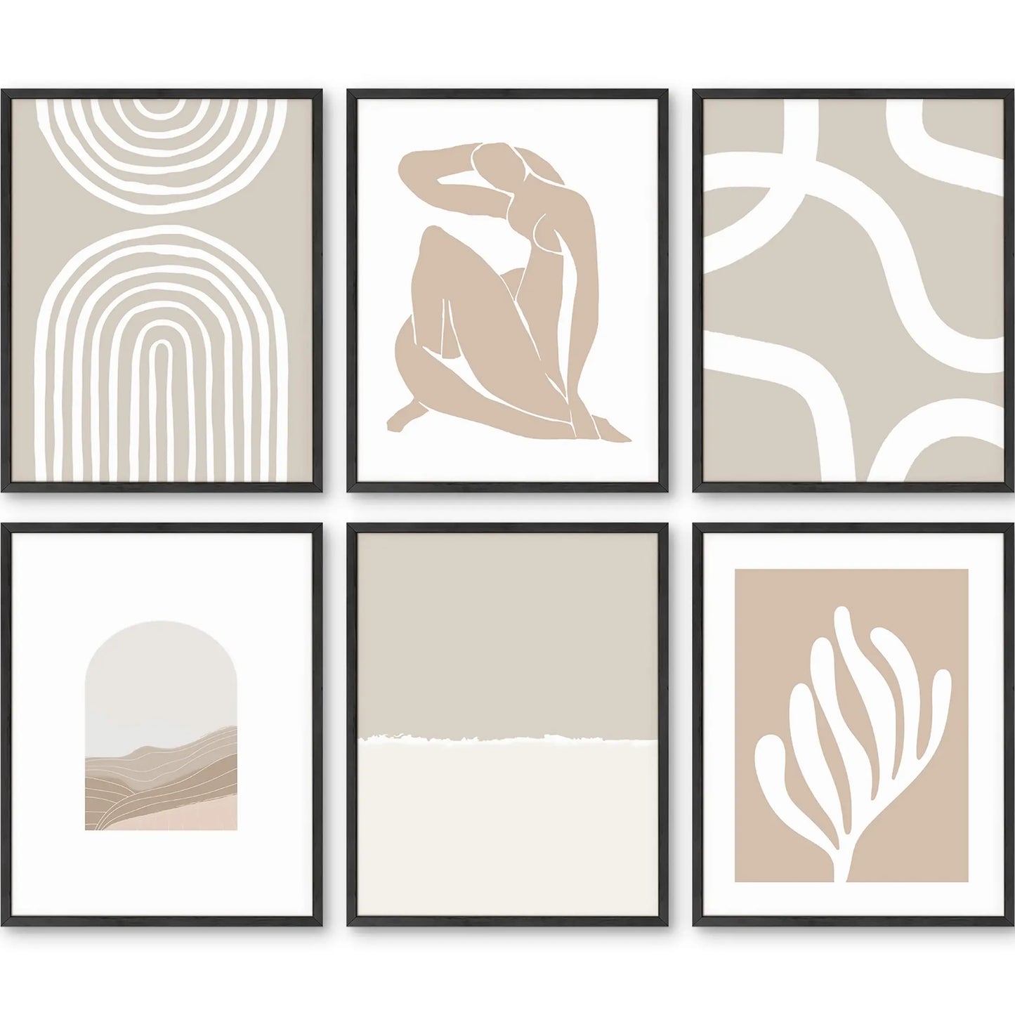 Unframed Neutral Boho Set 11x14
