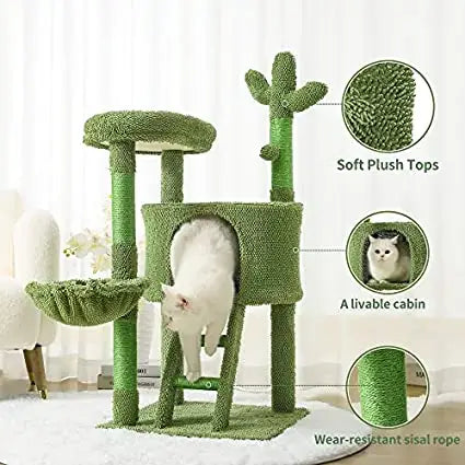 Cat Tree Tower 43" Cat Scratching Post 25"