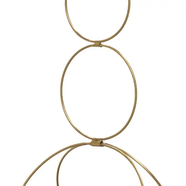Gold Circle Hanging Planter