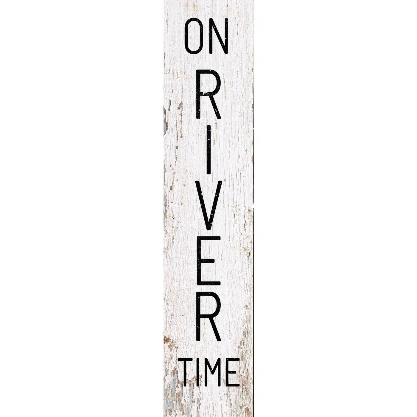 On River Time White Leaner