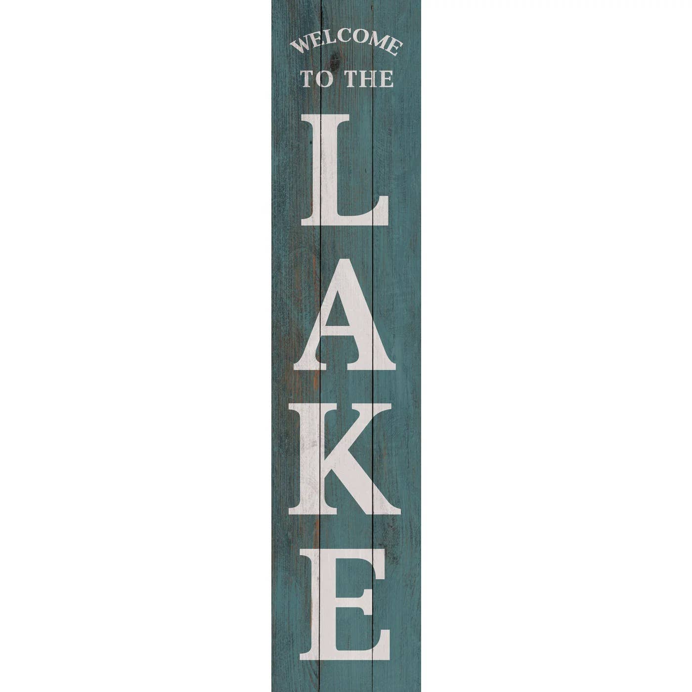Welcome To The Lake Blue Leaner