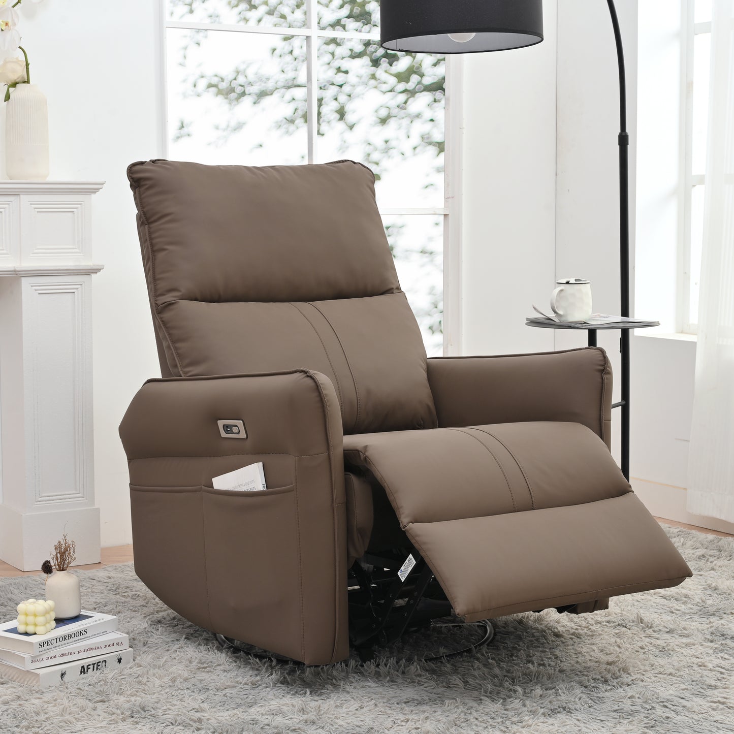 OmniGlide 270° LuxeRecline - Power Swivel & Glider with USB