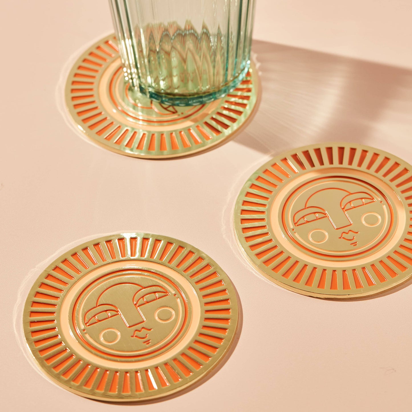 The Sol Coaster in peachy orange